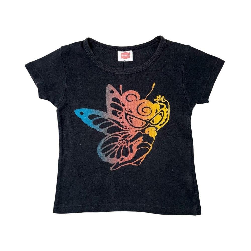 Hysteric Glamour butterfly graphic baby tee